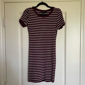 Forever 21 striped bodycon dress - extra large